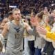 Erik Stevenson with WVU fans