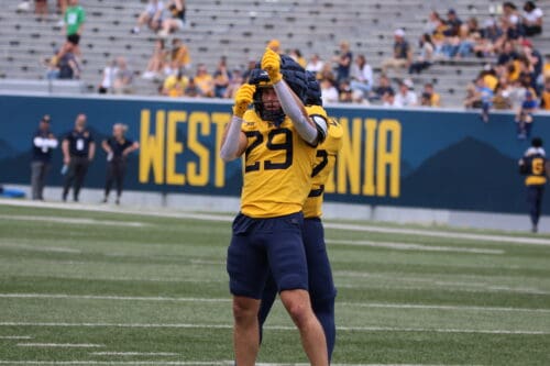 WVU Football Preston Fox at Spring Game