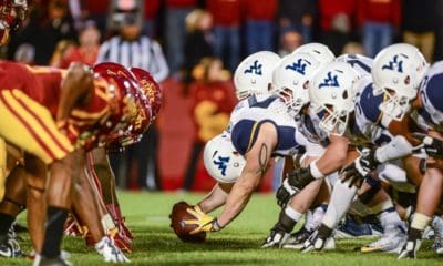 WVU Football against Iowa State stock