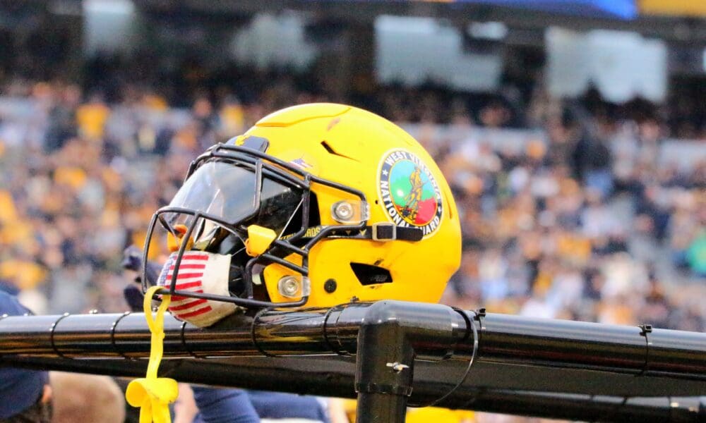 WVU Football Military Appreciation Helmet