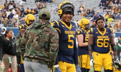 WVU Football Sean Martin and Ja'Quay Hubbard