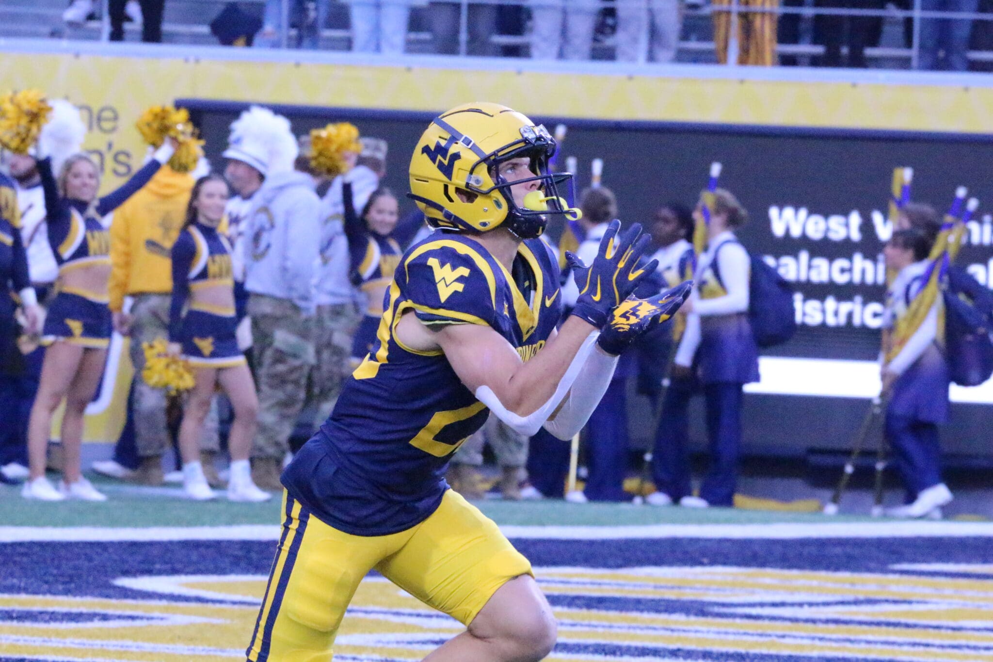WVU Football WR Preston Fox Kick Off Return