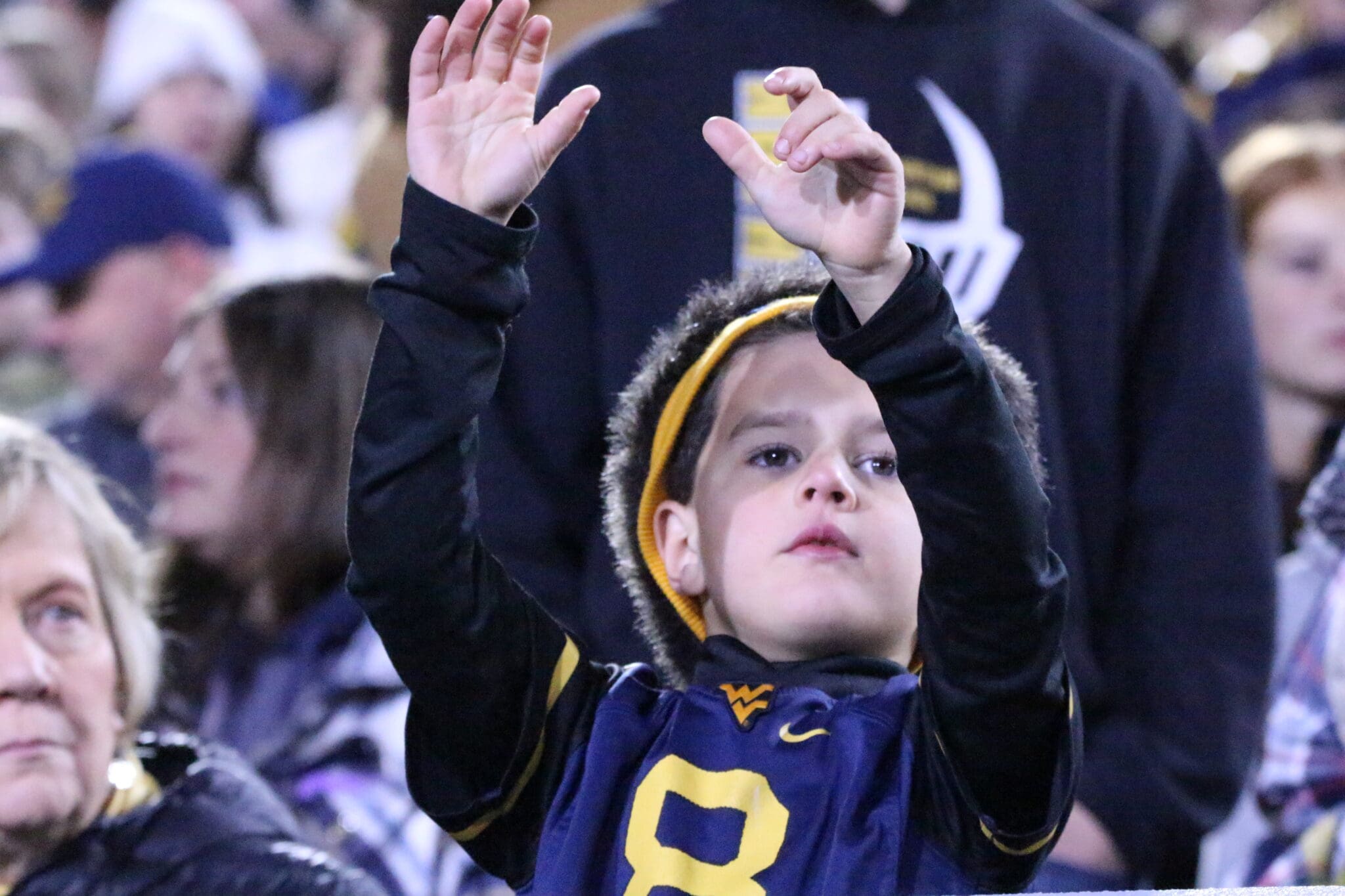 WVU fan kid