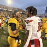 WVU Football QB Nicco Marchiol after Texas Tech game