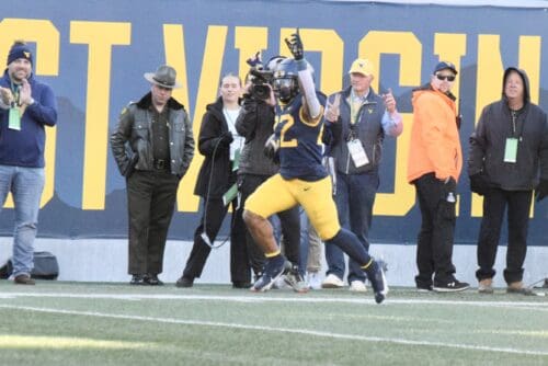 WVU Football RB Jahiem White 75-yard TD catch