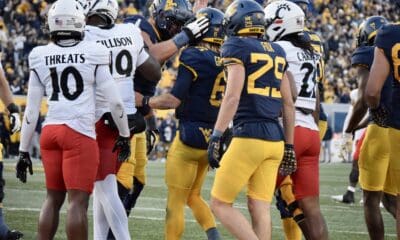 WVU Football Garrett Greene and Preston Fox against Cincinnati