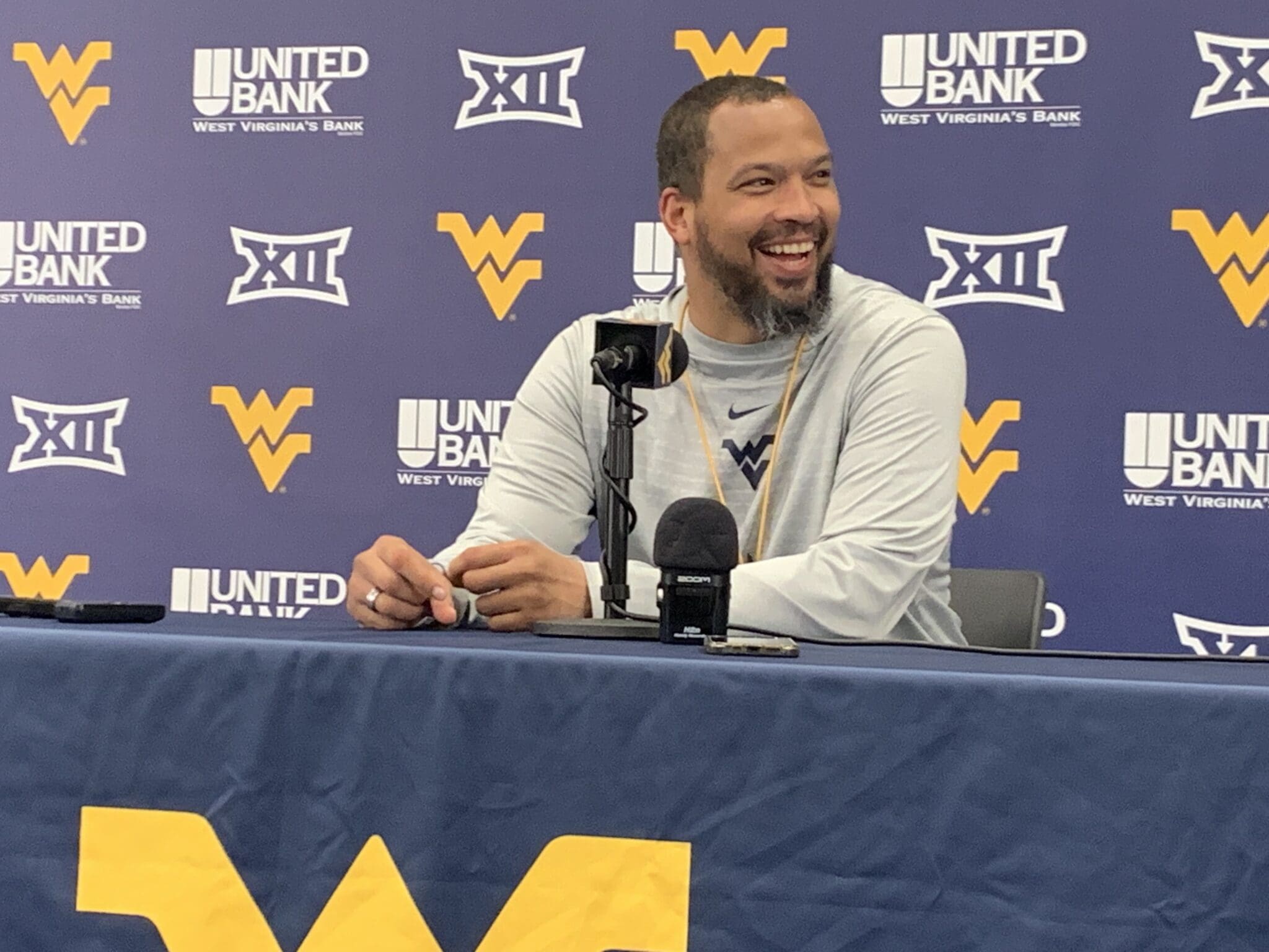 WVU football safeties coach Dontae Wright