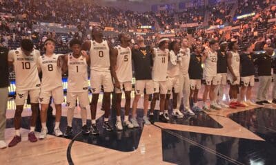 WVU Basketball team singing Country Roads