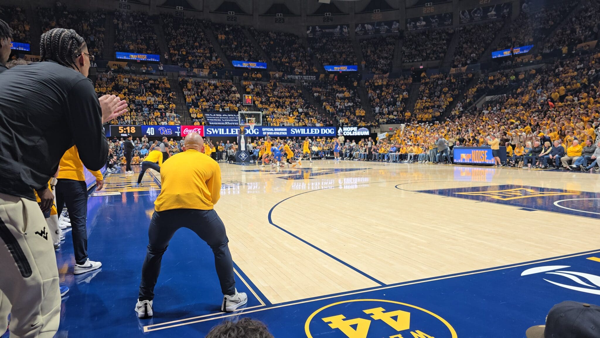 WVU Basketball Hope Coliseum Stock Photo