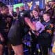 WVU Women's Basketball with fans