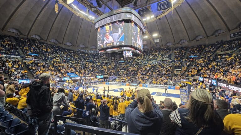 WVU Hope Coliseum during NCAA Tournament stock
