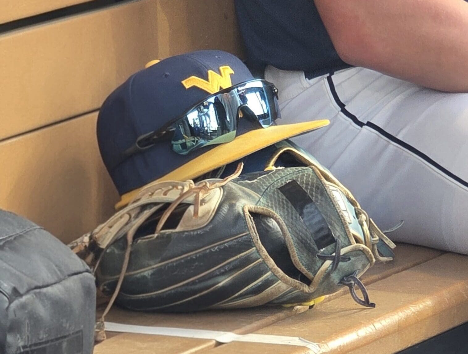 WVU Baseball Hat STOCK PHOTO
