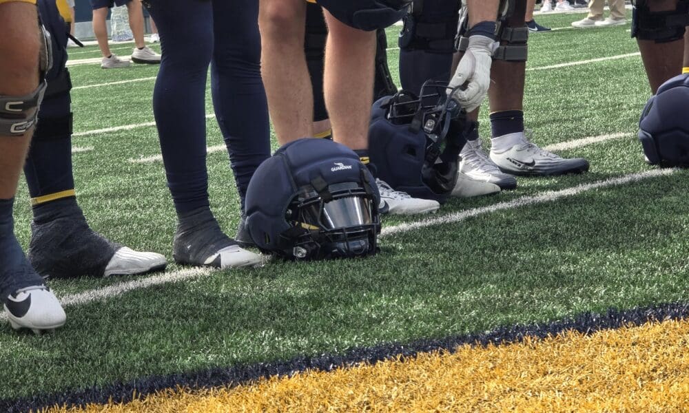 WVU Football Helmet STOCK PHOTO