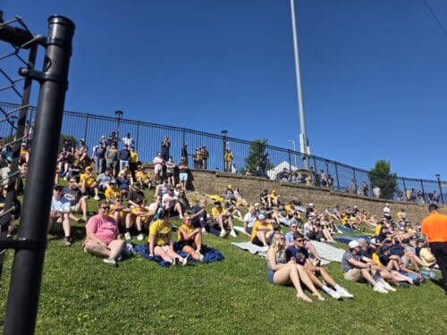 WVU Baseball Fans on Hillside
