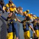 WVU Football Mike Hawkins Country Roads stock photo