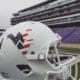 WVU football USA helmet stock