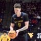 WVU Basketball Quinn Slazinski/Black Uniform