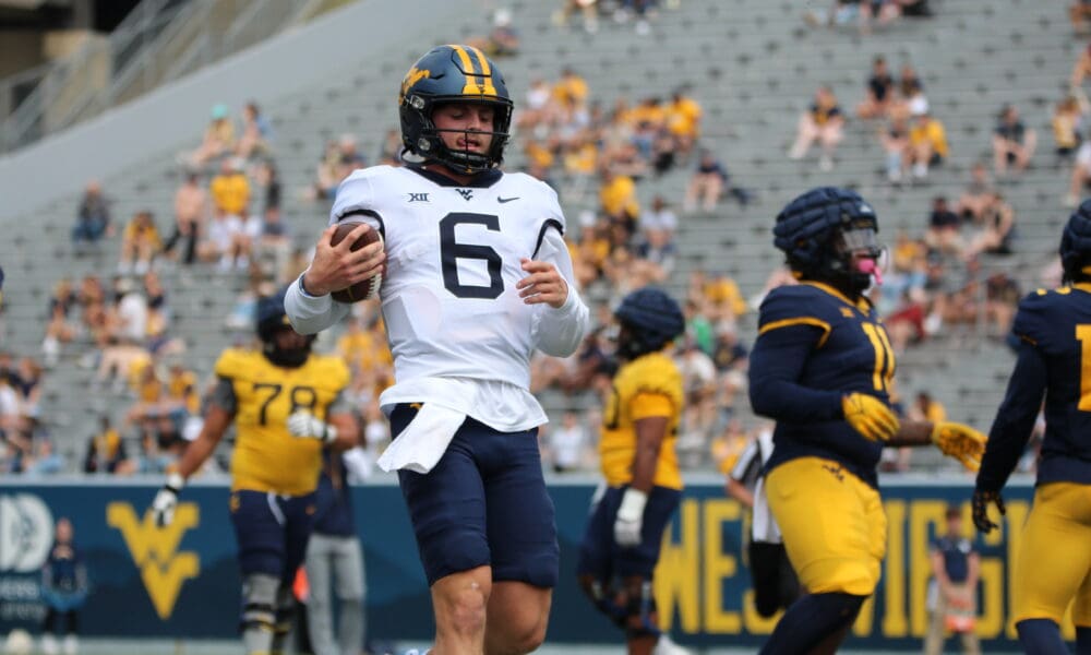 WVU Football QB Garrett Greene at spring game