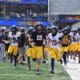 WVU Football QB Scotty Fox running on field for spring scrimmage