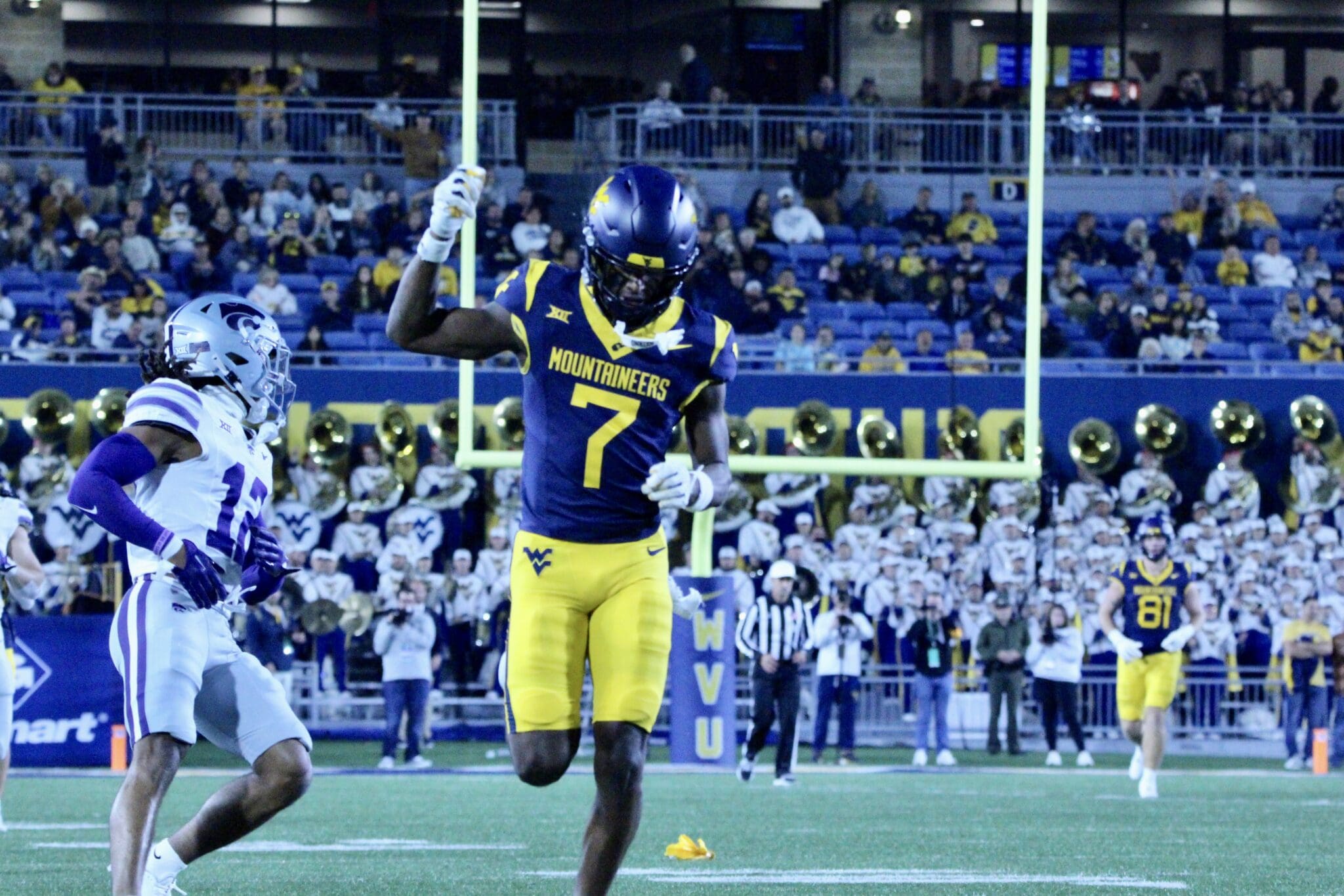 WVU Football WR Traylon Ray/Flag