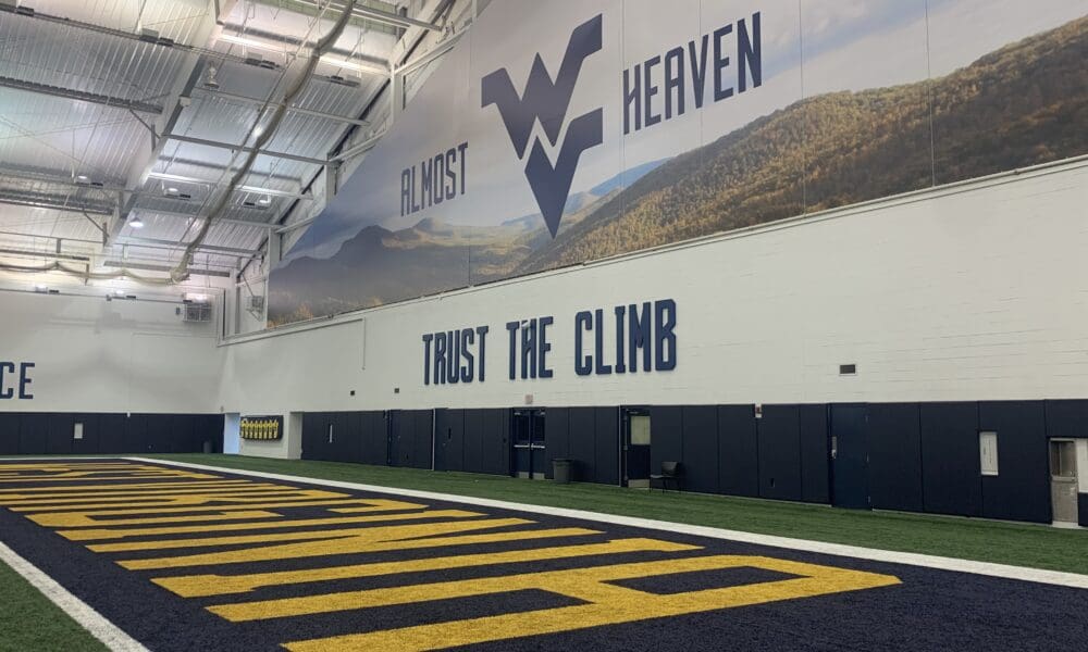 WVU Football practice facility stock