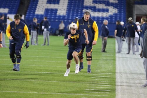 WVU Football QB Garrett Greene at Frisco Bowl