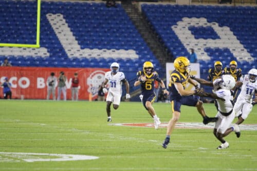 WVU Football QB Garrett Greene running at Frisco Bowl