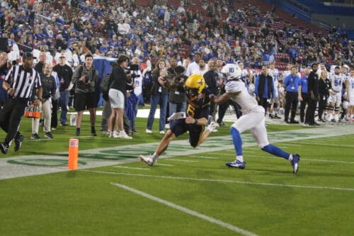 WVU Football Garrett Greene running for TD at Frisco Bowl