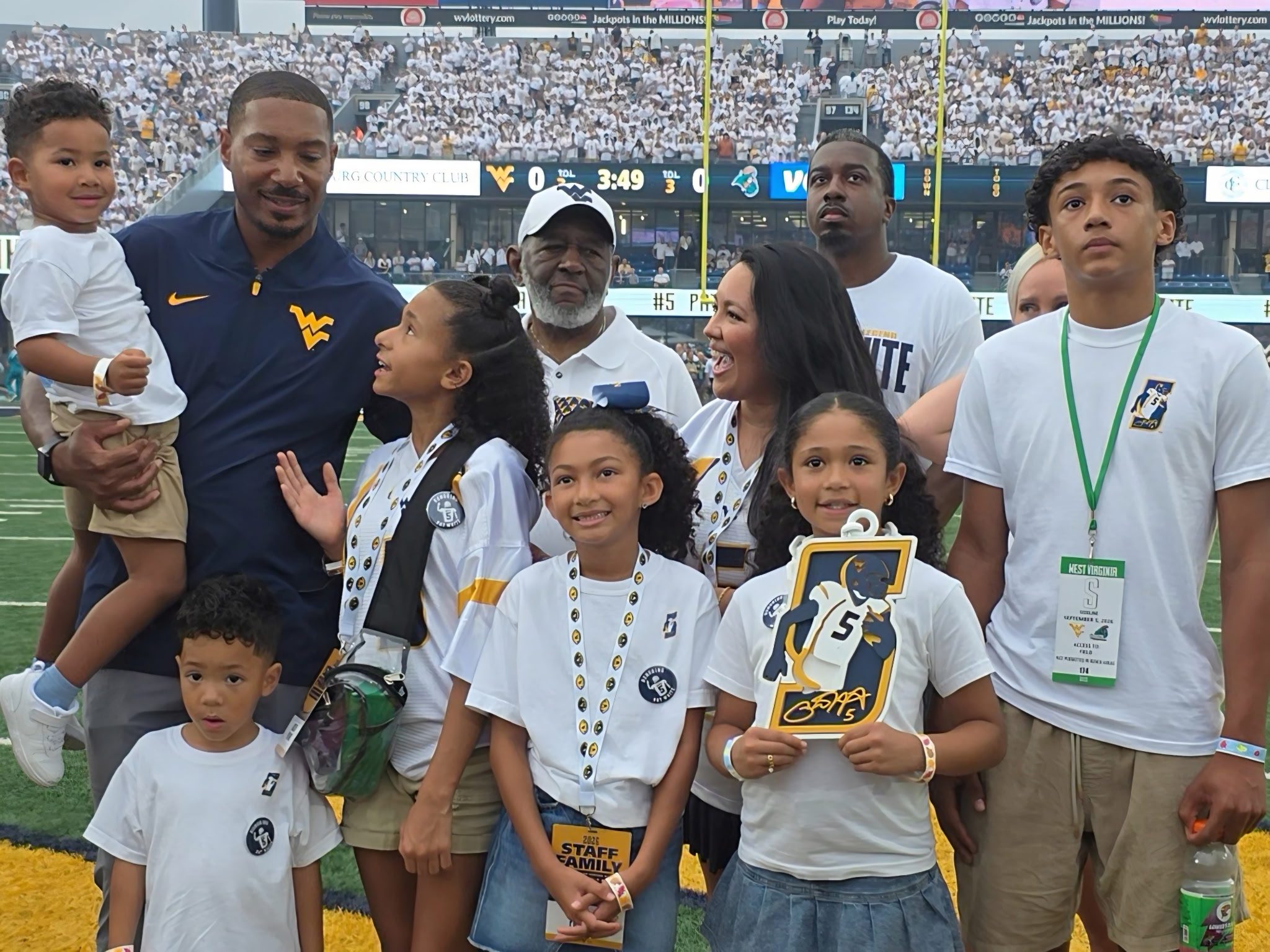 Pat White with family