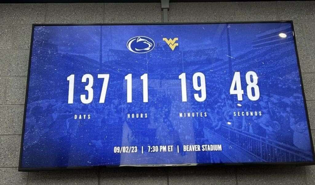 WVU vs. PSU kickoff time