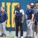 Pat White on WVU sidelines with Kole Taylor