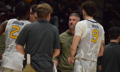 WVU Basketball Josh Eilert, Ofri Naveh, Kobe Johnson