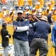 WVU Football HC Neal Brown at spring game