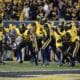 WVU Football celebrates against Pitt in Backyard Brawl