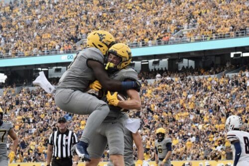 WVU Football Touchdown Celebration