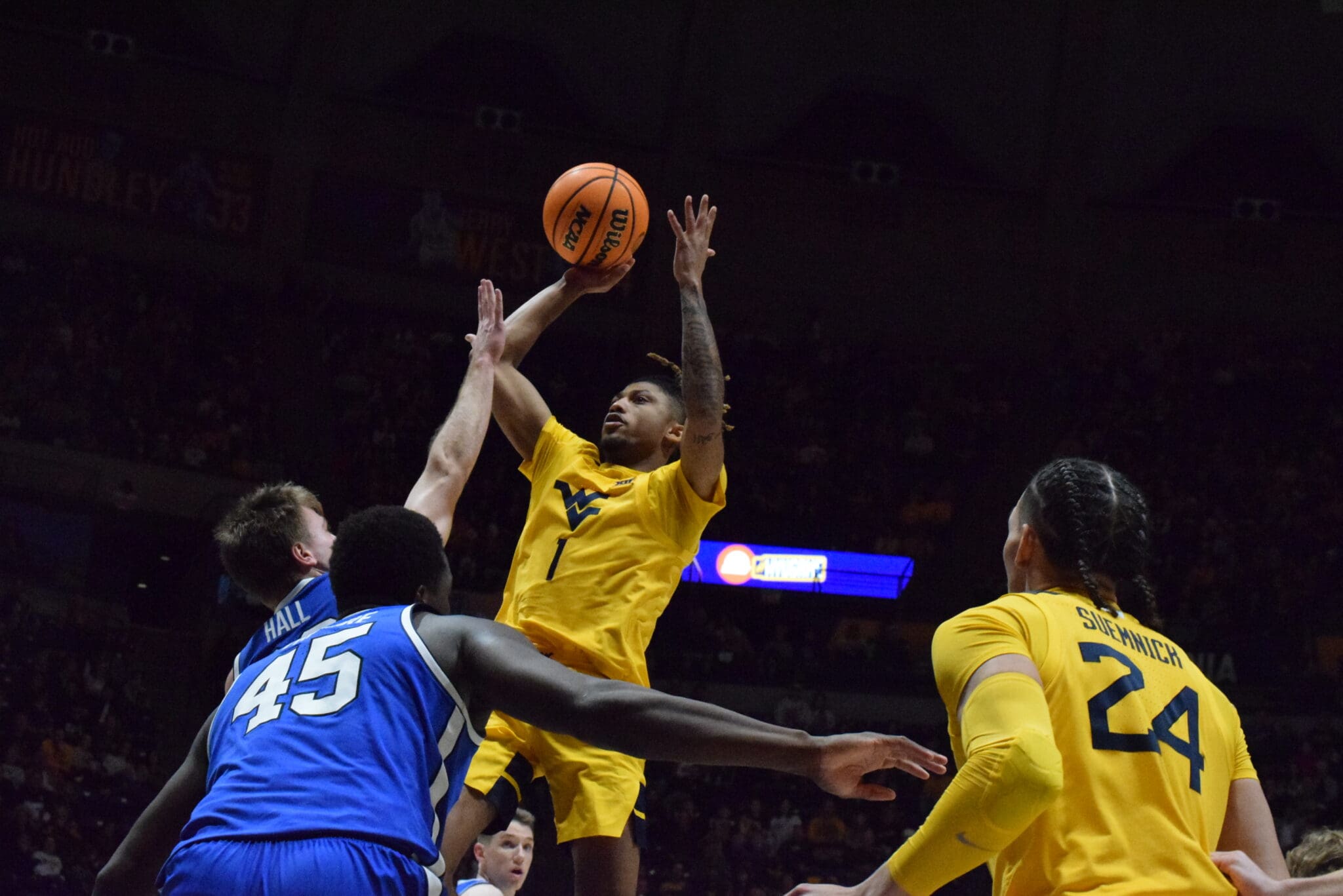 WVU Men's Basketball Noah Farrakhan v BYU
