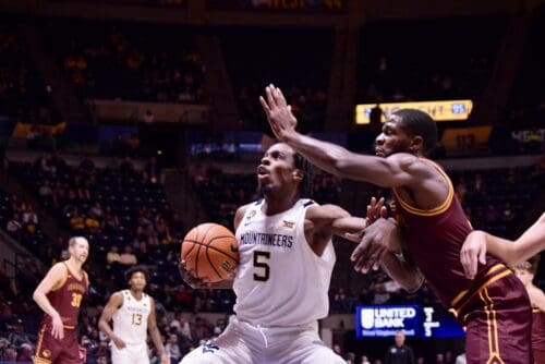 WVU Basketball Toby Okani