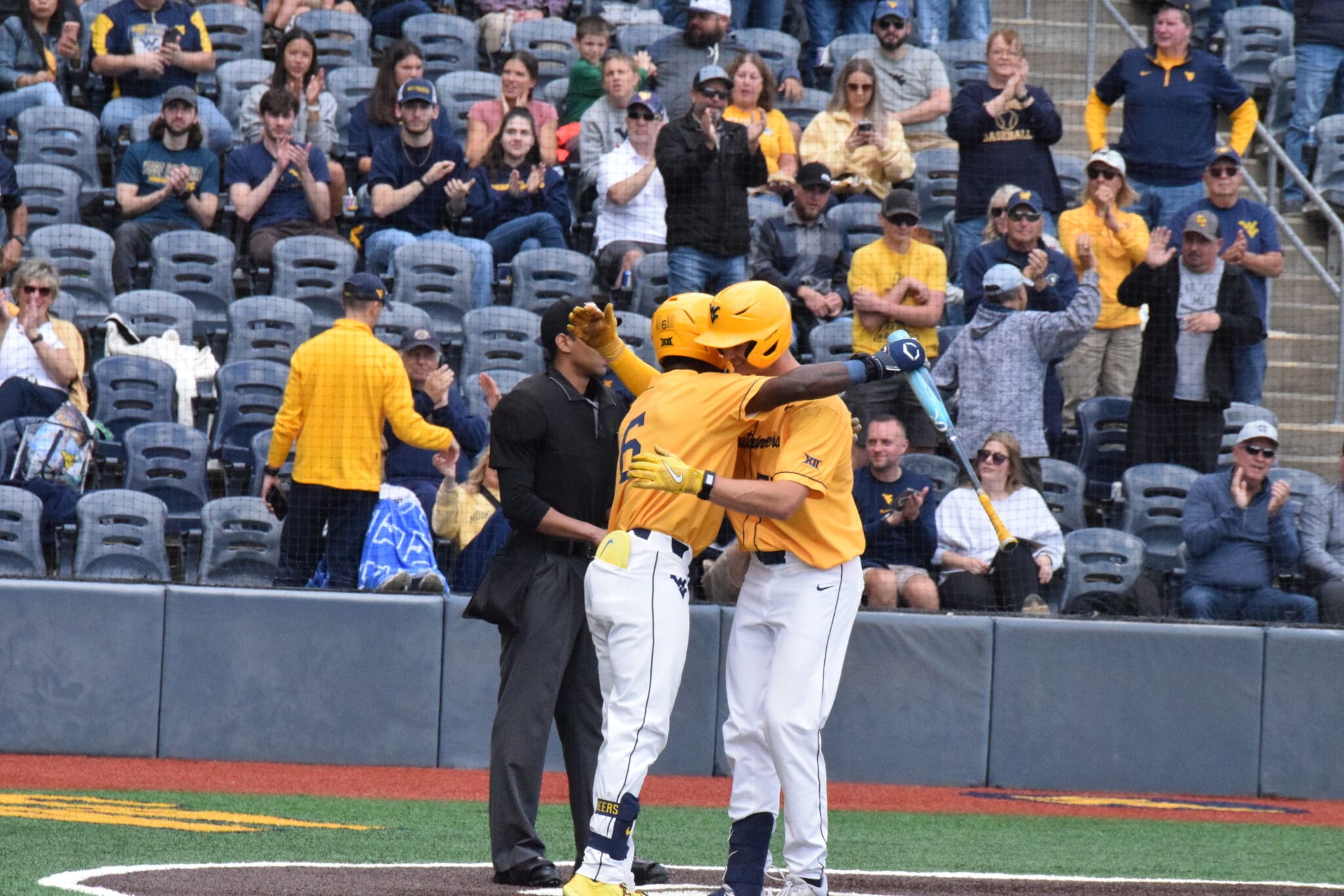 WVU Baseball celebrating