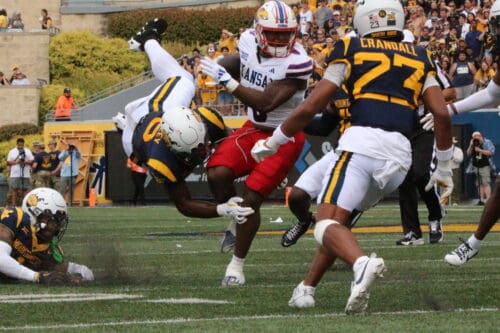 WVU Football Tyrin Bradley and TJ Crandall