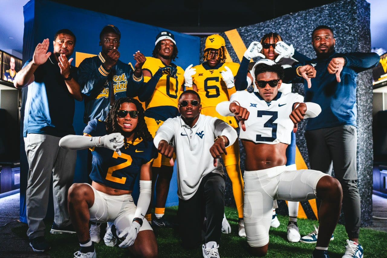 WVU Football CB recruit Aydan West and WVU coaches