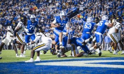 BYU QB Bear Bachmeier TD run against WVU