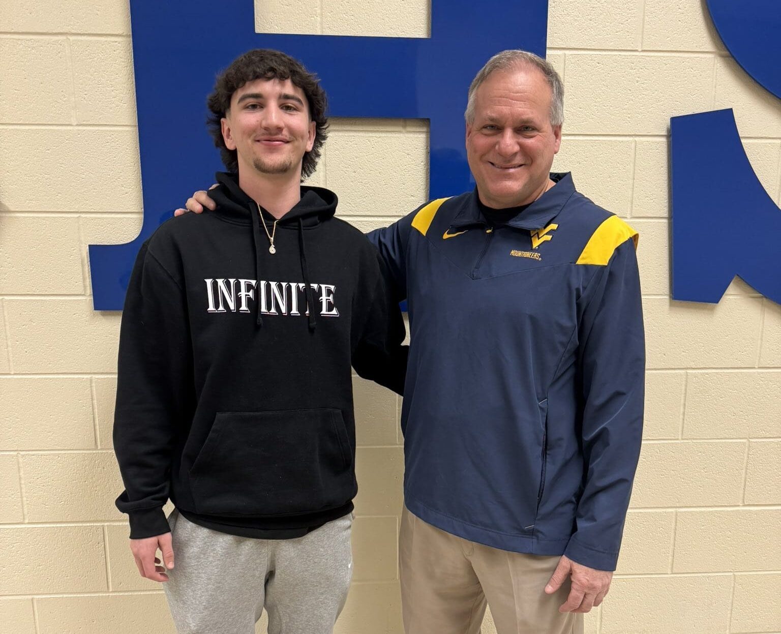 WVU Football QB recruit Brodie McWhorter and Rich Rodriguez