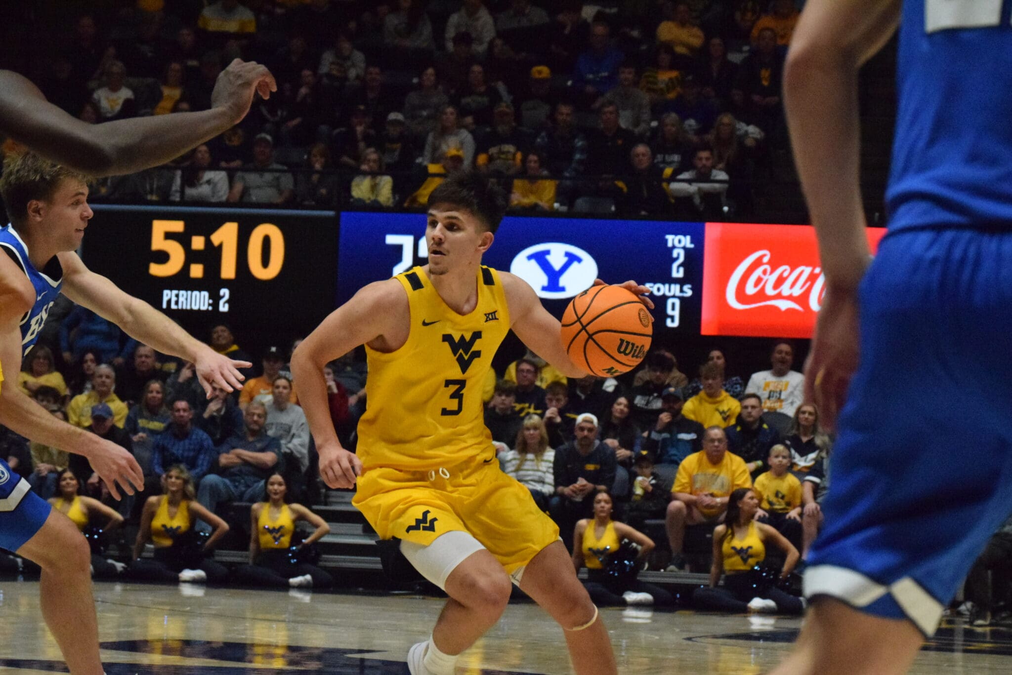 WVU Men's Basketball Kerr Kriisa BYU