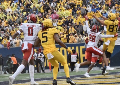 WVU Football WR Devin Carter against Texas Tech 