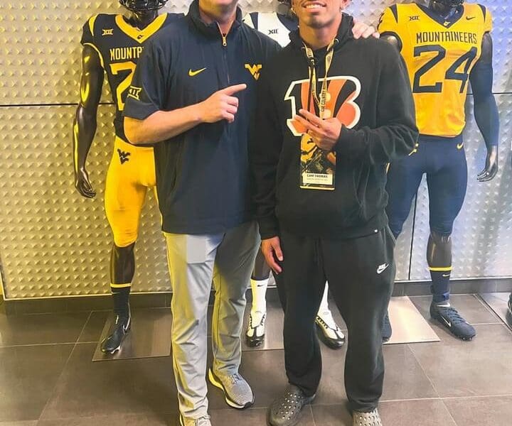 WVU Football LB recruit Cam Thomas and DC Jordan Lesley