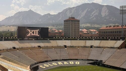 Colorado Stadium with Big 12 logo