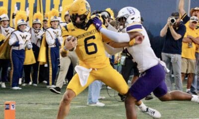 WVU Football QB Garrett Greene running TD against Albany