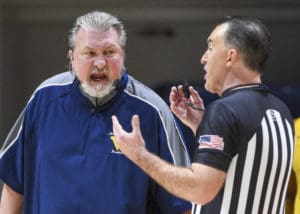 Bob Huggins and ref