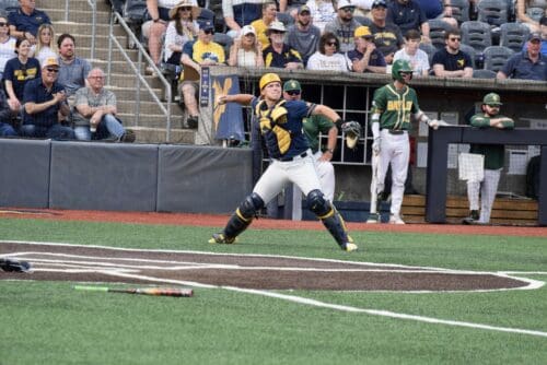 WVU Baseball catcher Logan Sauve