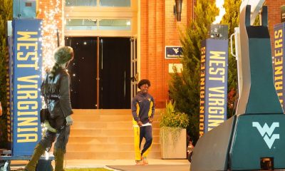 WVU Basketball Miles Sadler introduced at Ballin' at Woodburn event